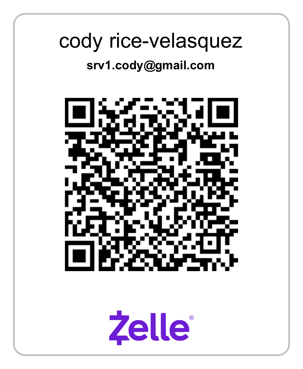 Zelle QR Code